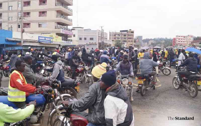 Boda-boda riders protest over Sh50 tax