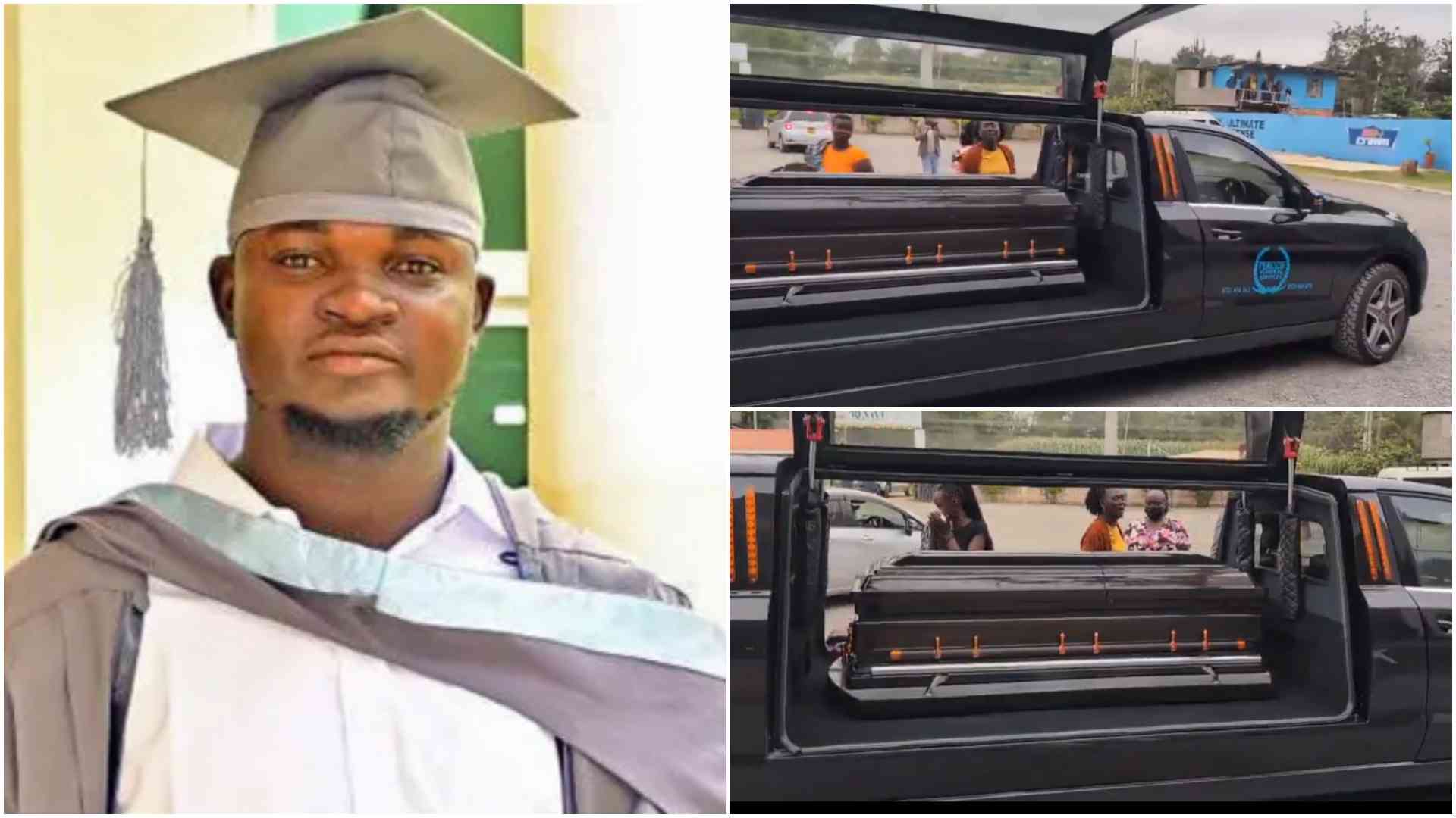 Albert Ojwang: Sleek limousine hearse carries expensive casket bearing body of slain teacher