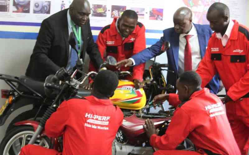 Eldoret Polytechnic, Bajaj open center for motorcycle assembly