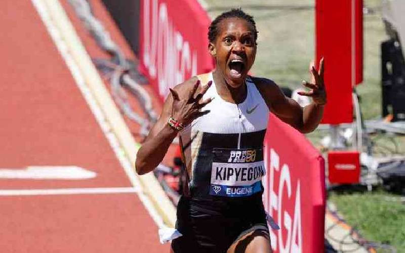 Kipyegon hopes to rewrite history at Eugene Diamond League