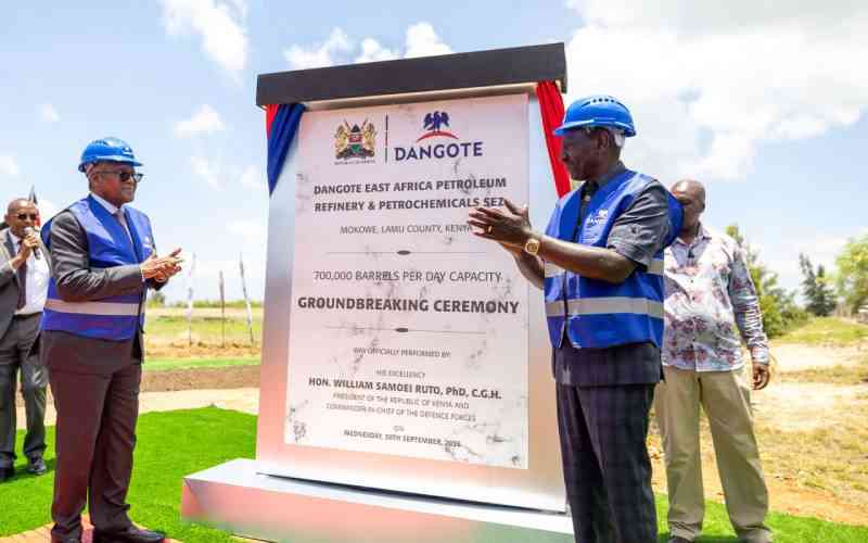 Lamu buzzes as Kenya's biggest oil refinery breaks ground