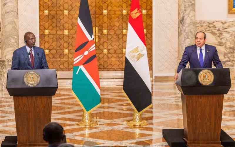 Ruto commends Egypt's El-Sisi for promoting regional stability