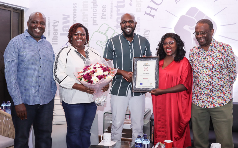 Larry Madowo wins Human Rights Award, pledges Sh129k cash prize to upcoming journalist