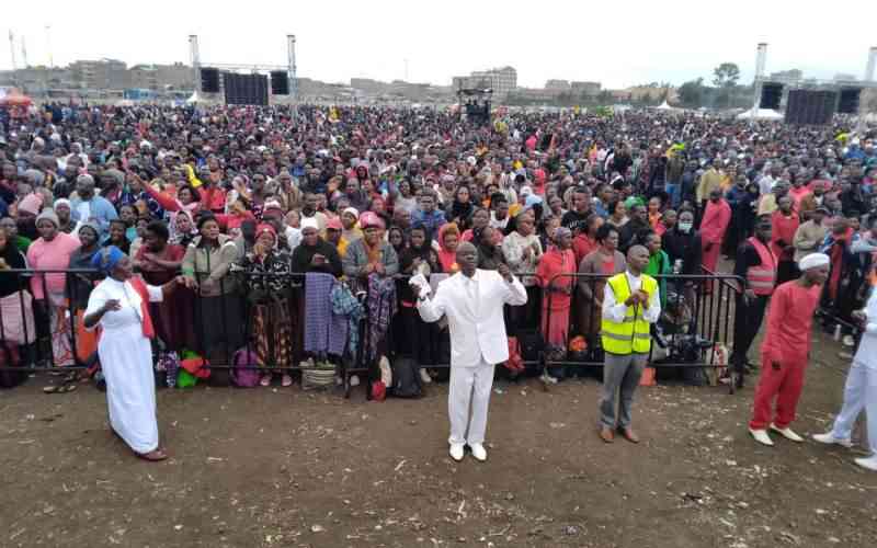 'It costs millions to host a mega rally,' Pastor Odero says as he leads Nairobi crusade