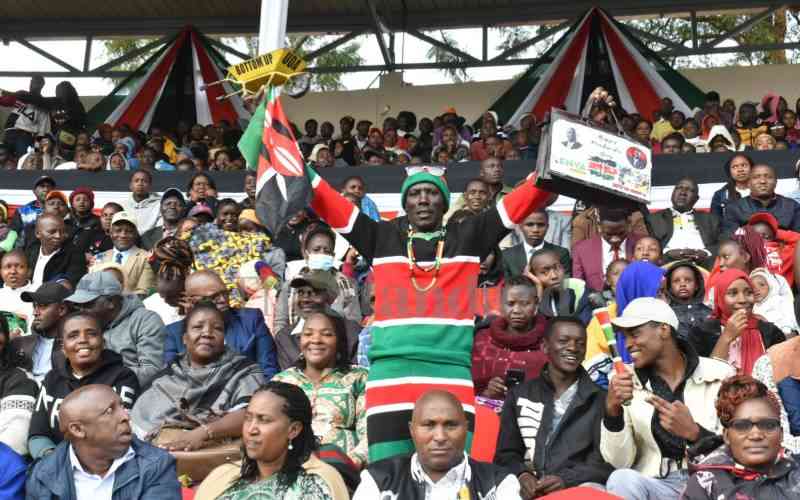 Kenya 60: Embu residents throng Moi Stadium ahead of Madaraka Day