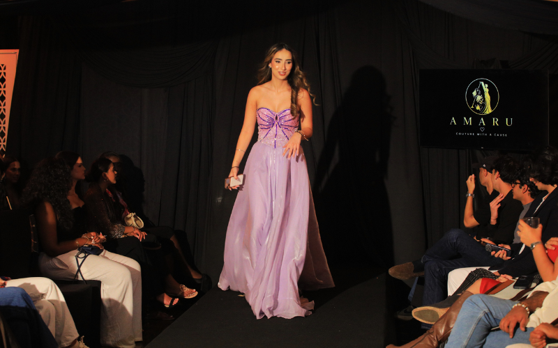 Amara Uberoi: 17-year-old designer turns runway show into fundraiser for children's home