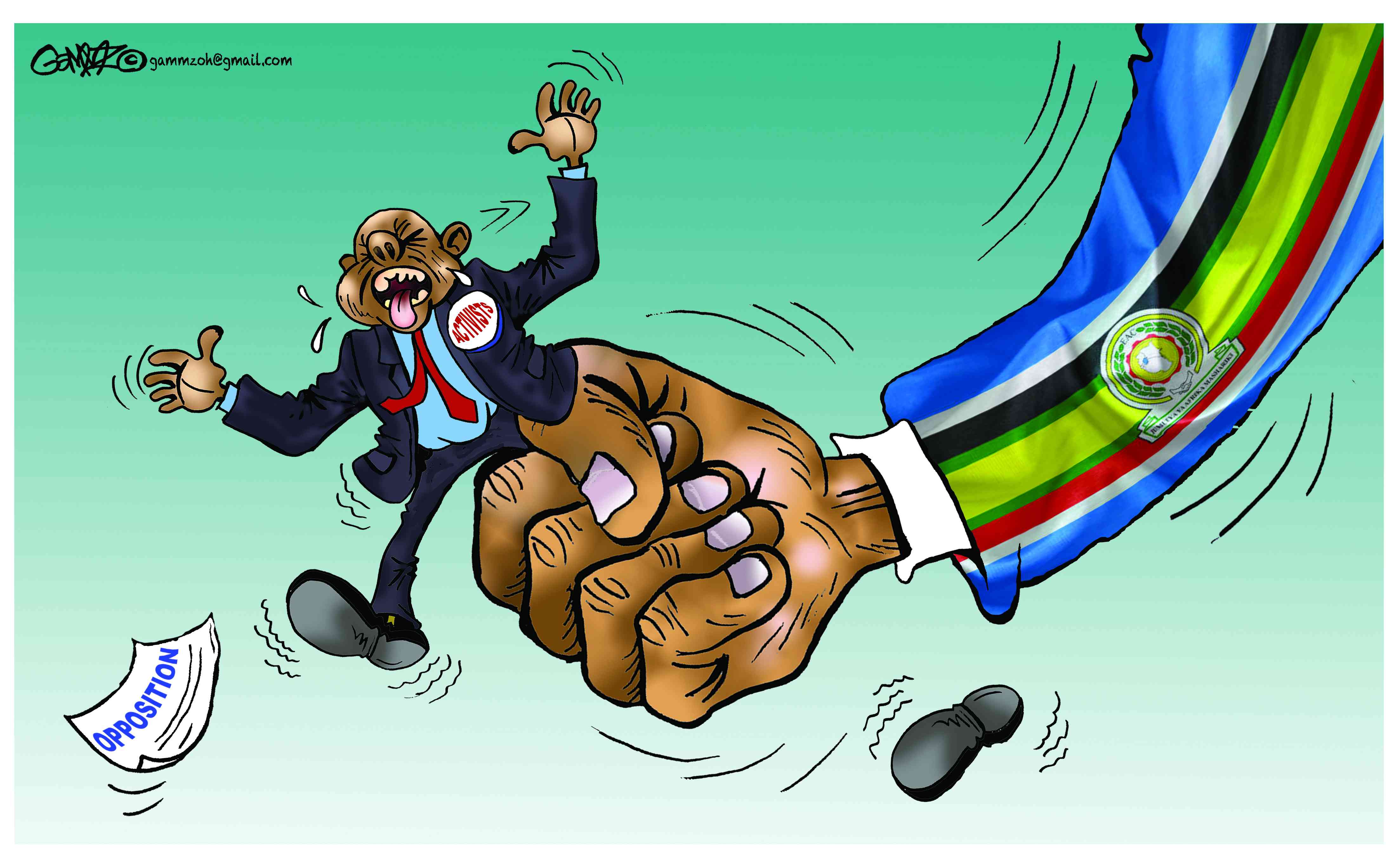 Strong-arm rule in East Africa...