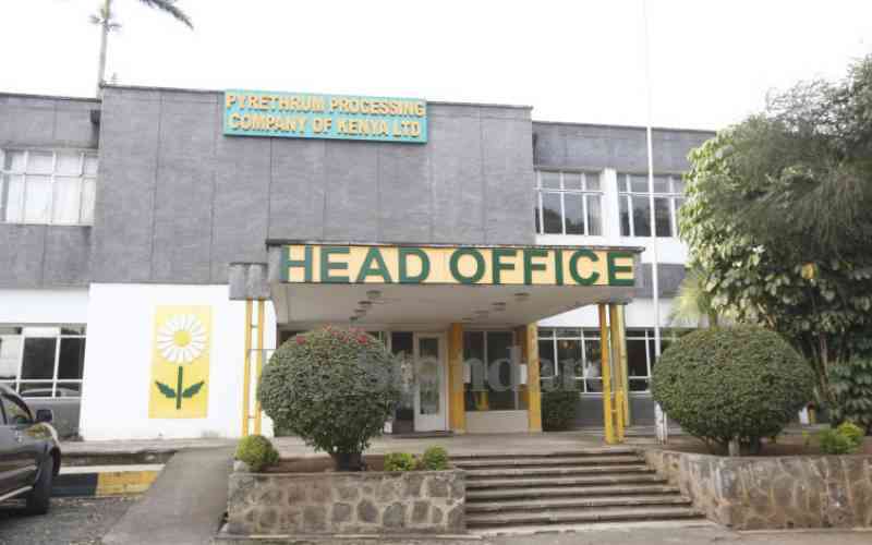 Sh305m pyrethrum plant lying idle 17 years after it was installed