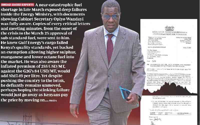 How unmoved Wandayi forced Kenya into a costly deal with Gulf Energy