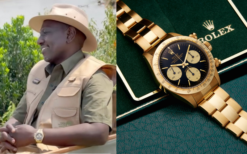 President Ruto spotted with luxurious Sh6 million Rolex Daytona on Maasai Mara tour