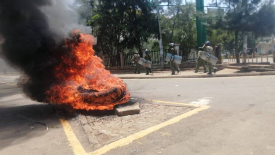 Azimio protests in Nyanza photos