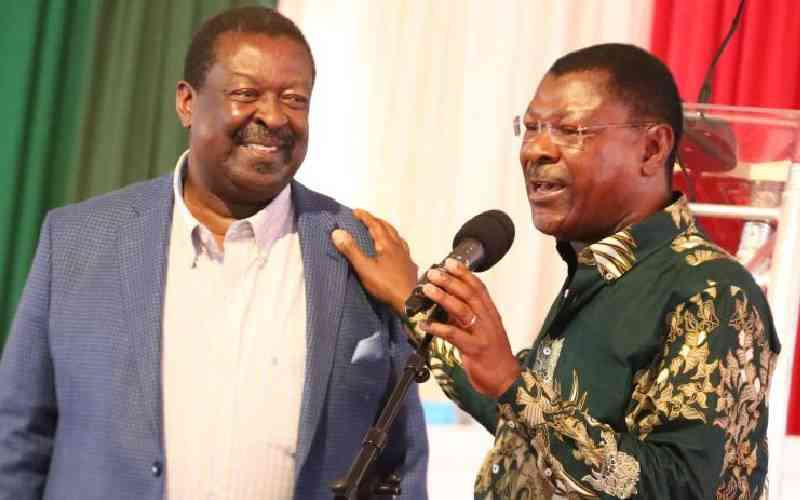 Mudavadi, Wetang'ula political stock trading at an all-time low
