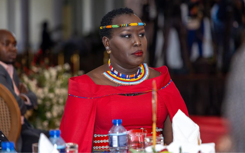 Emmy Kosgei stuns netizens with rare appearance during Ruto's New Year address