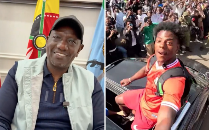 President Ruto welcomes global streaming star IShowSpeed to Kenya