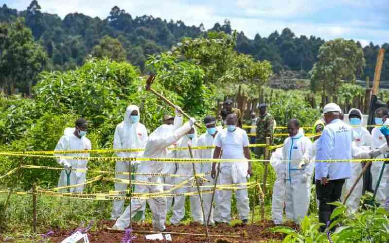 Grim details on 33 bodies exhumed from mass grave