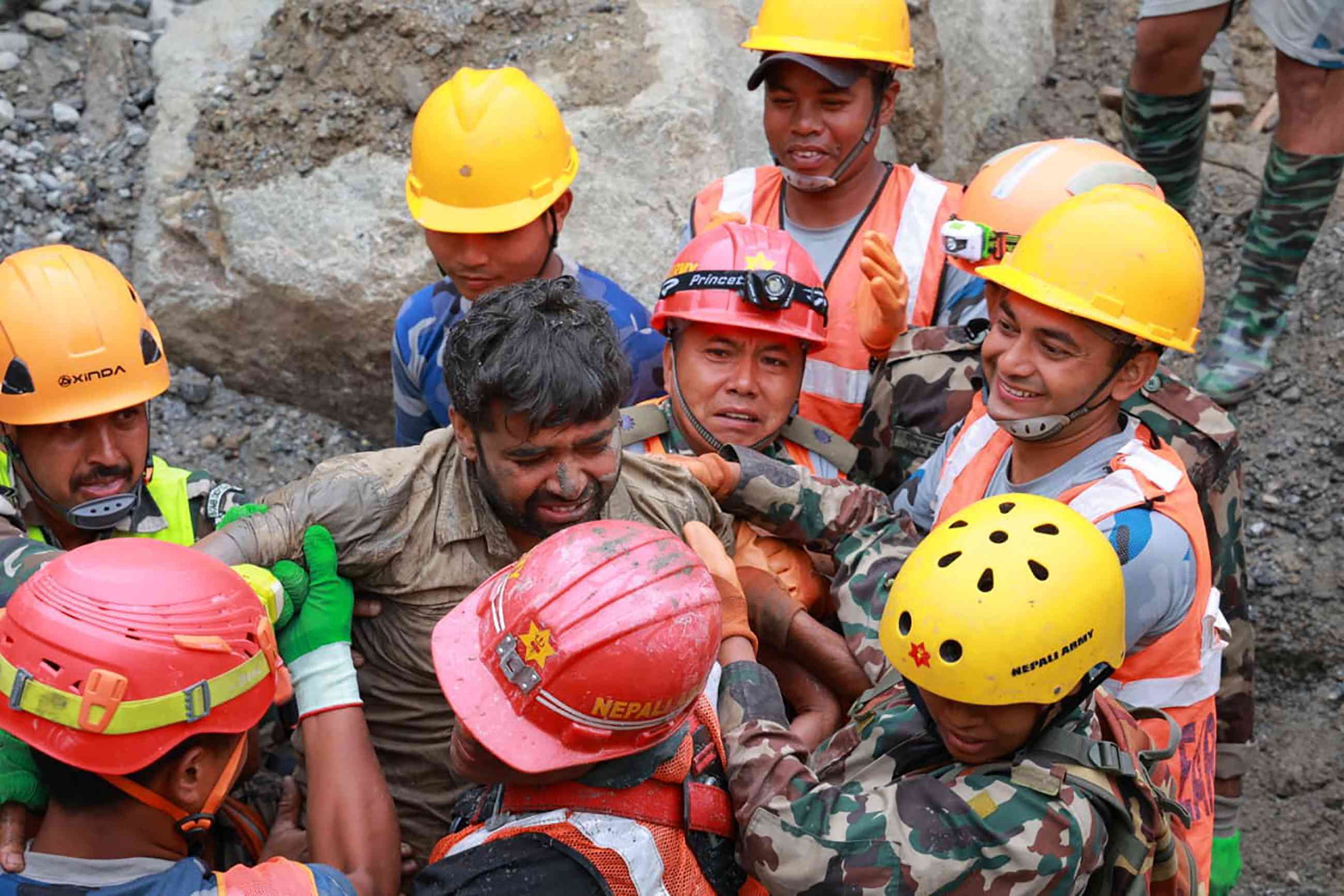 Two trapped tunnel workers rescued in Nepal 'miracle'