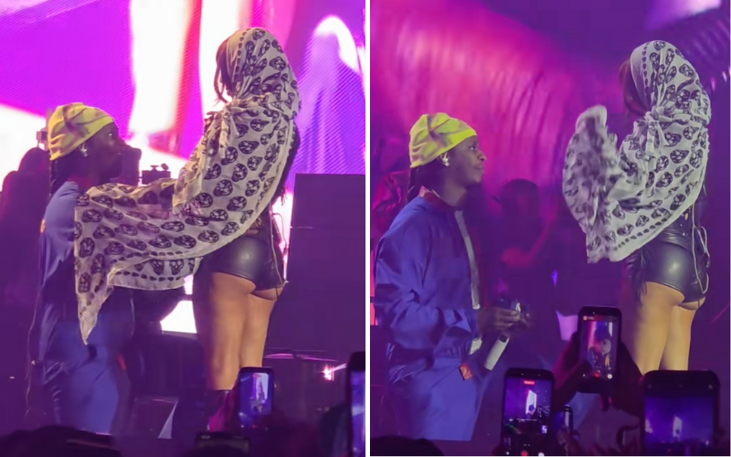 Young Thug proposes to Mariah The Scientist mid-concert in Atlanta
