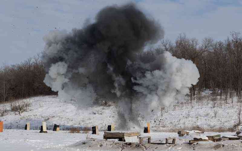 Ukraine police say received over 2,000 bomb threat reports in three hours