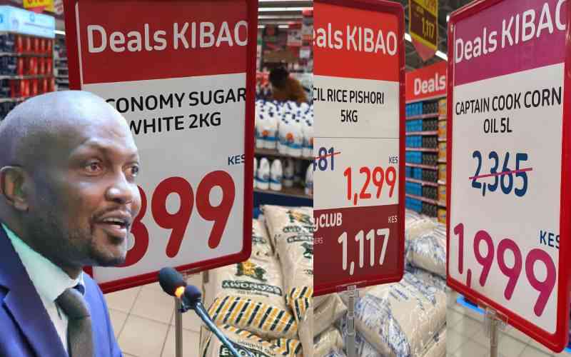 Kuria under fire for posting supermarket offers, suggesting food prices drop