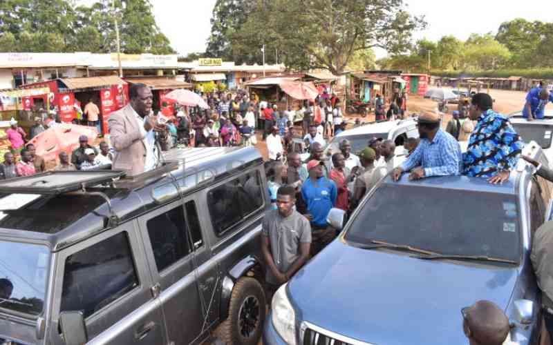 Wamalwa and Oparanya rally voters for Azimio as D-Day nears
