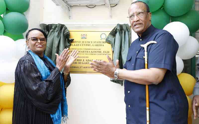 CJ Koome launches alternative justice system in Garissa