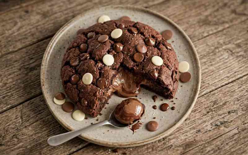 Easy recipe:  Double chocolate chip cookie