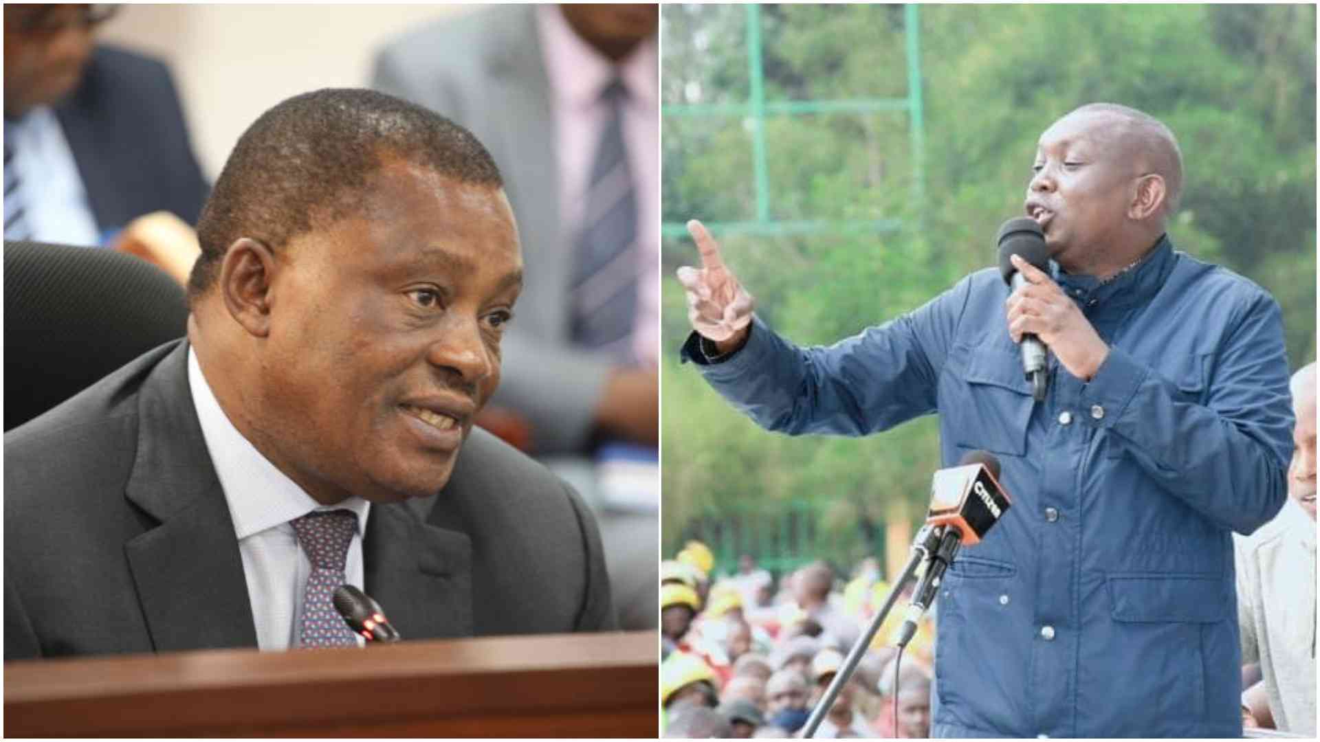 You're not Ruto's wife, move on, Sudi tells off Justin Muturi after fallout with president