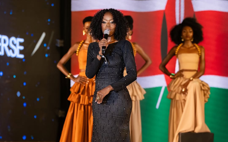 Designer Scovia Miruka explains inspiration behind Miss Universe Kenya's beaded outfit