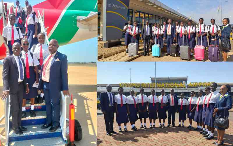 Flying to success: Ng'iya Girls rewards top students with Kenya Airways trip