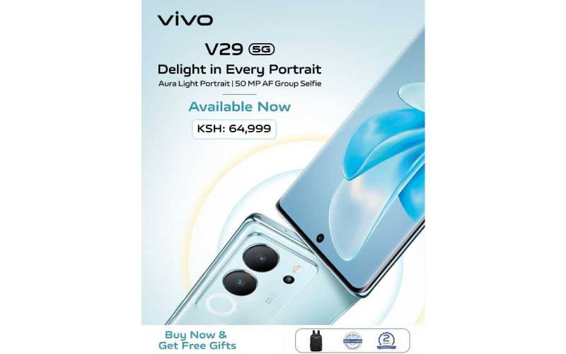 Vivo introduces V29 5G in Kenya with innovative smart aura light portrait and stunning 120 Hz 3D curved screen