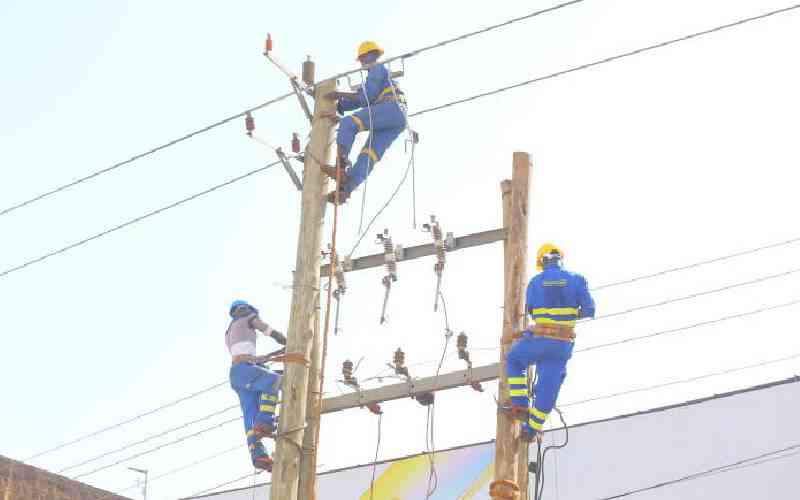 Folk in Mutara wait for service when Kenya Power end their drama