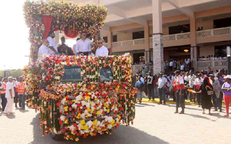 Hasu's unique funeral procession mesmerizes Mombasa