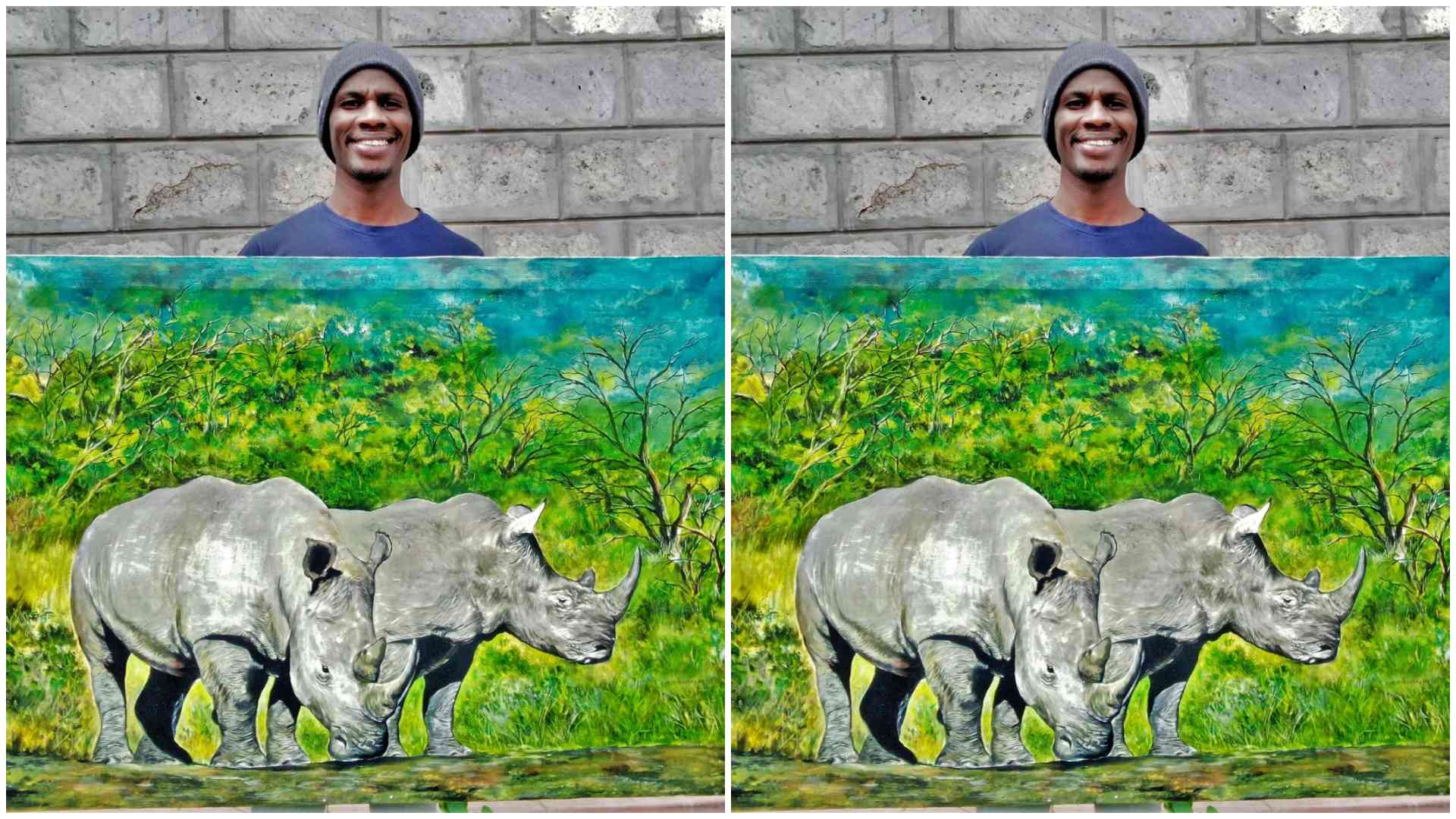 Charles Ng'eno: How wildlife art is helping champion conservation in Kenya