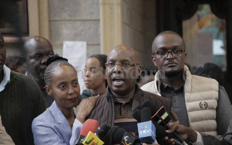 Wanjigi fears for his life after blood is splashed at his home