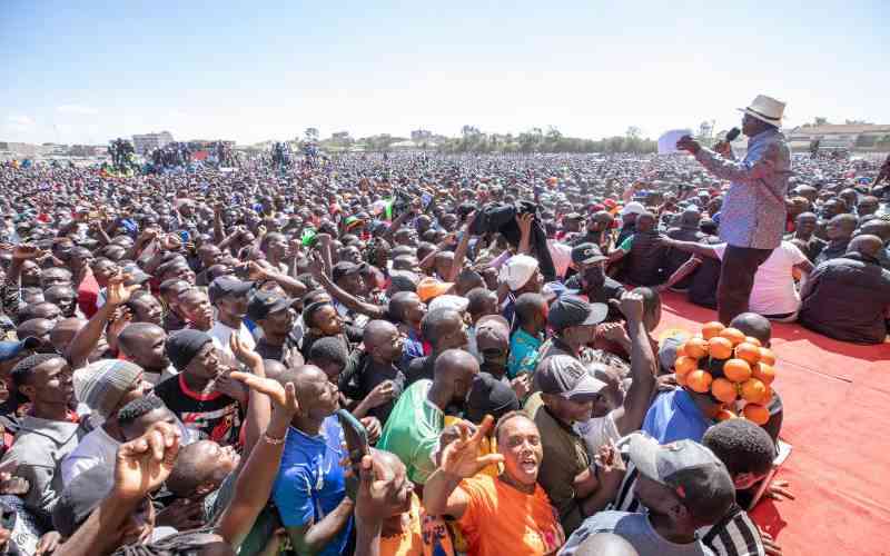 Raila piles pressure on Ruto with planned rallies 'over cost of living'
