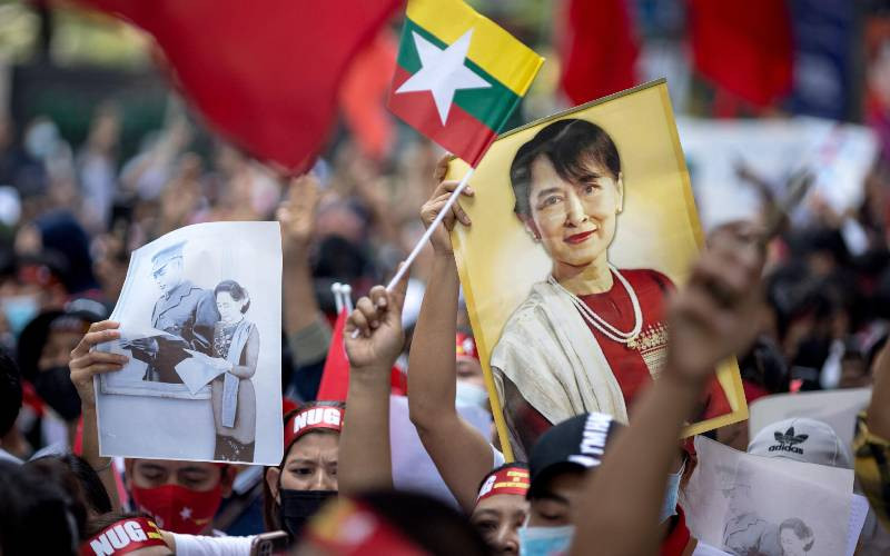 Jailed Myanmar leader Suu Kyi moved to house arrest