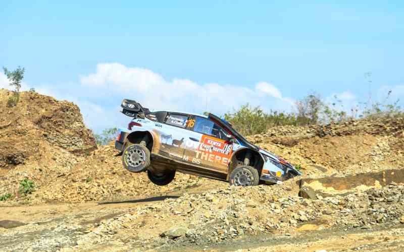 It is another time for cars to meet wildlife in pursuit of Safari Rally glory