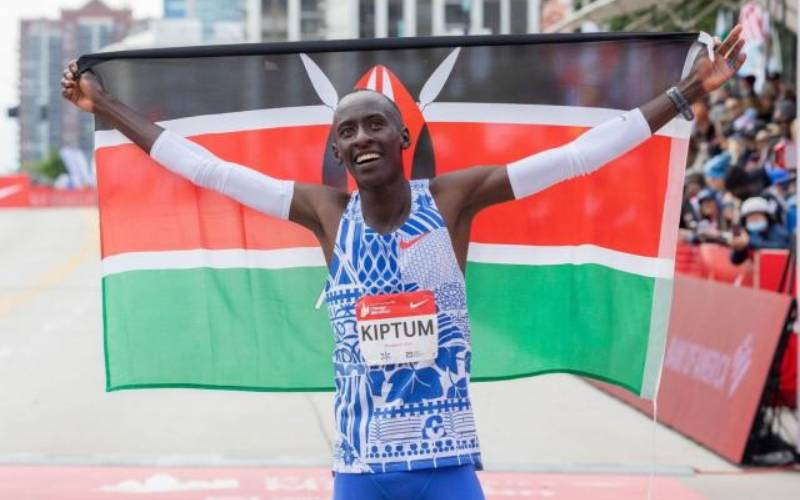 Village artisan sensation who broke Kipchoge's marathon record