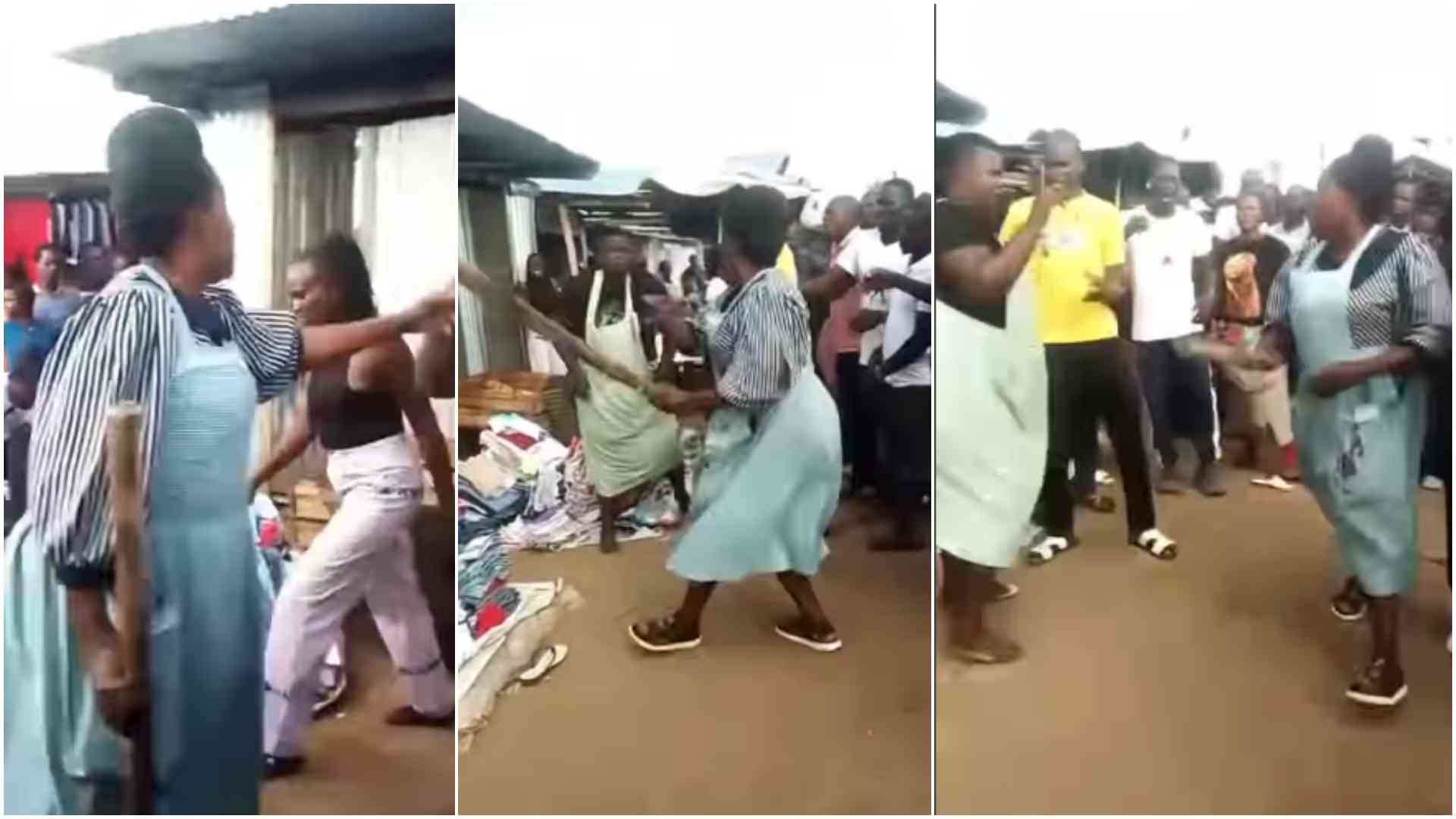 Kisumu market trader captured in viral video clobbering colleague during heated confrontation