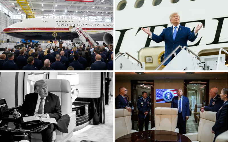 PHOTOS: Inside Trump's Sh51.7Bn Air Force One jet donated by Qatari gov't