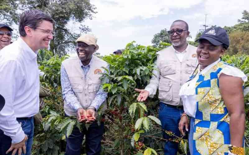 Riggy smells the coffee in South America, with Alfie Mutua on hand to receive him