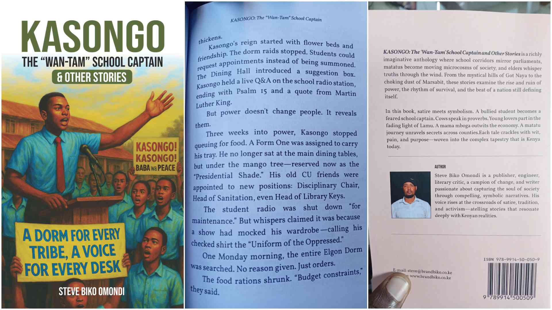 Kasongo the Wan Tam School Captain: Steve Biko Omondi's book boldly takes on Kenya's political realities