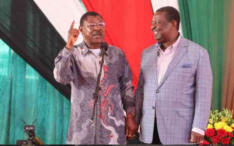 The presidency is way out of reach for Mudavadi, Wetang'ula