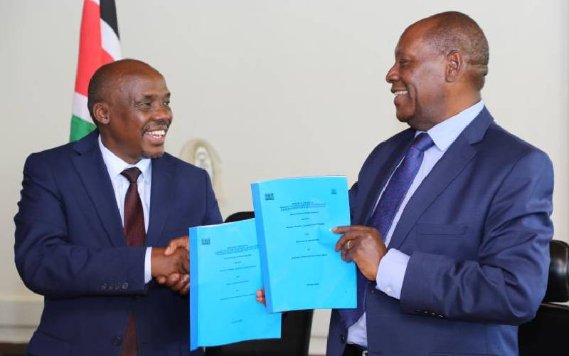 Water PS Ronoh, Governor Malombe launch plan to slake thirst of Kitui locals