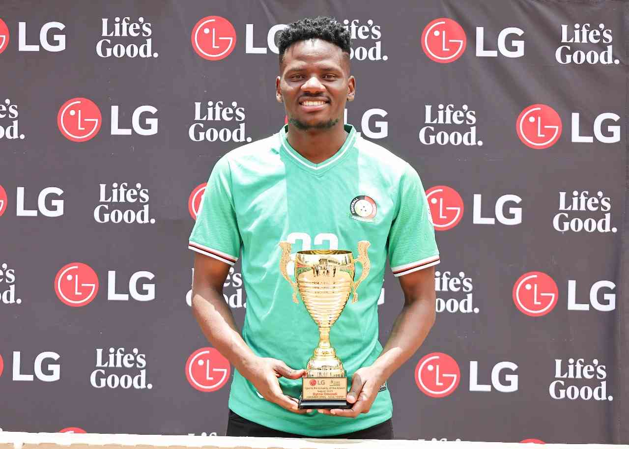 Harambee Stars goalkeeper Byrne Odhiambo wins August Player of the Month