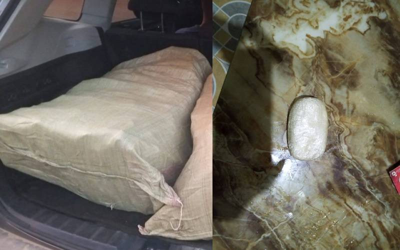 Police recover suspected heroin, bhang in three counties