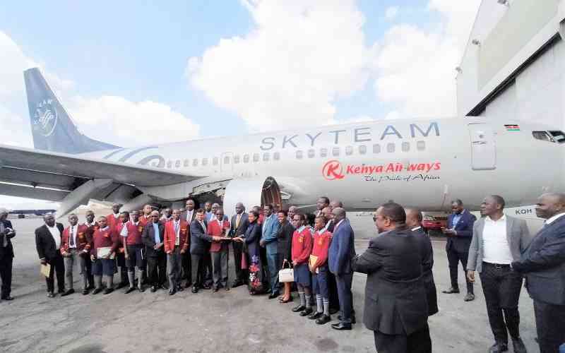 Kenya Airways donates Boeing 737-700 plane to Mangu High