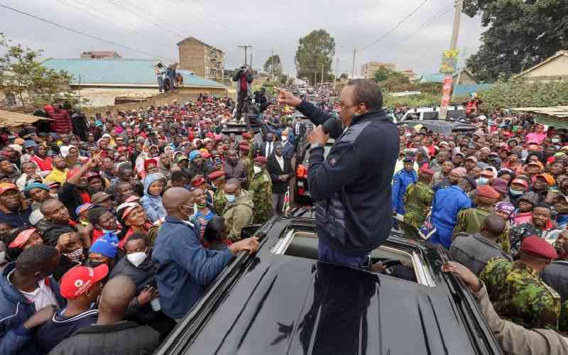 Jitters in Ruto, Raila camps as Uhuru hits the campaign trail