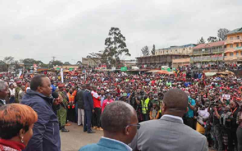 BBI death was a big loss for Mt Kenya, Uhuru tells locals