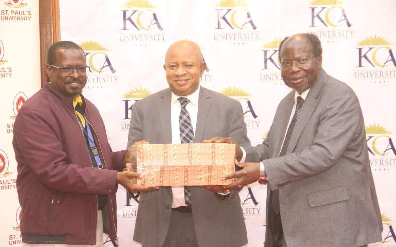 KCA and St. Paul's Universities ink deal on innovation, research
